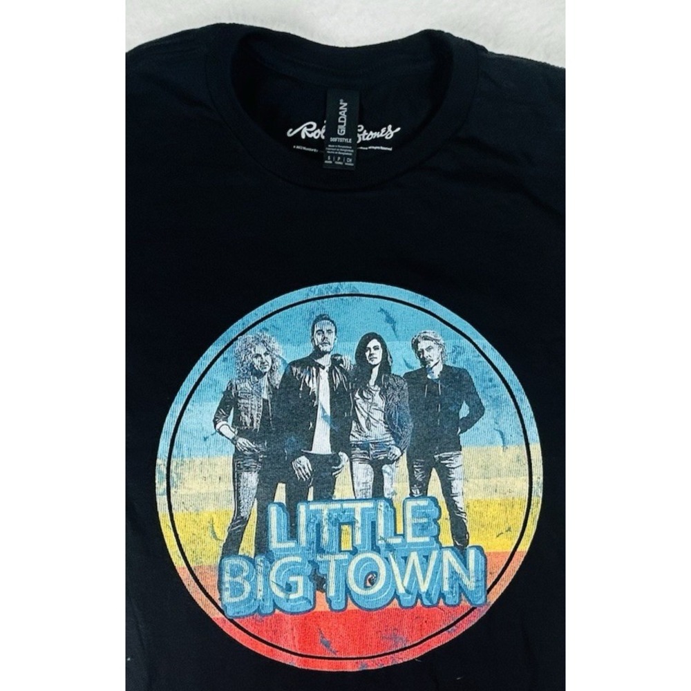 Little Big Town Country Band 100% Cotton Black T-Shirt Women's S Cowgirl Western